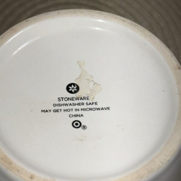 Cat Lovers White Stoneware Coffee Mug With Red Pattern Cat & Meow Design 3.5" Ta - Picture 4 of 6